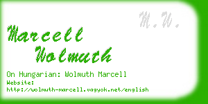 marcell wolmuth business card